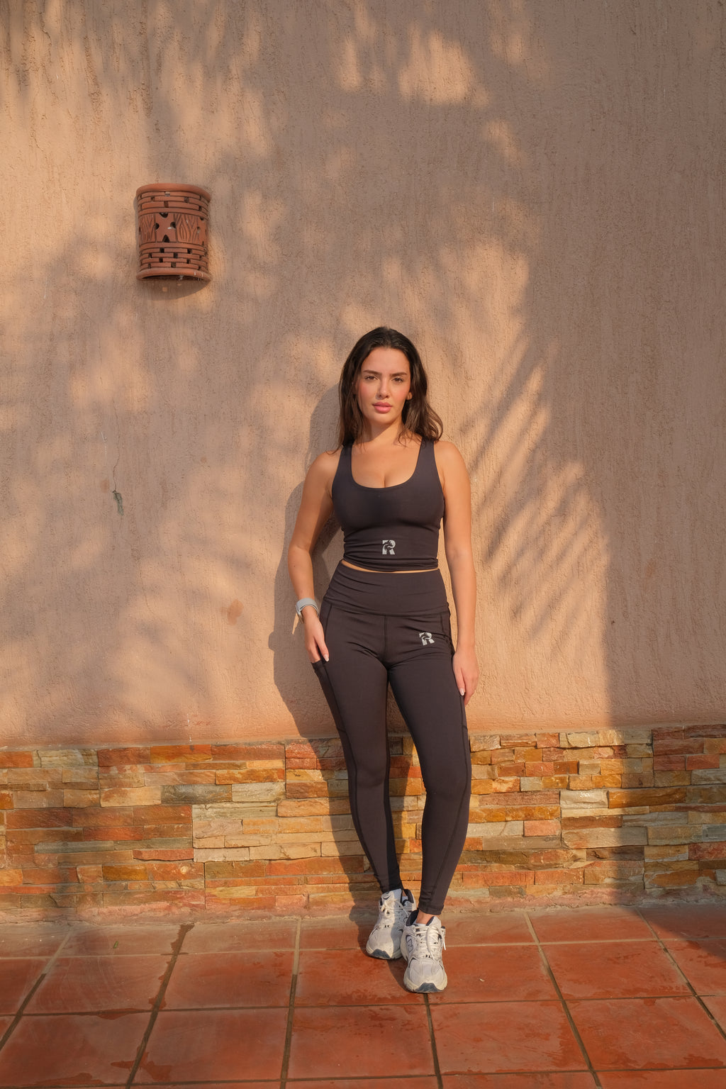 Remus W- L Antibacterial Perfect Black High-Waisted Compressed Dri-Fit Legging