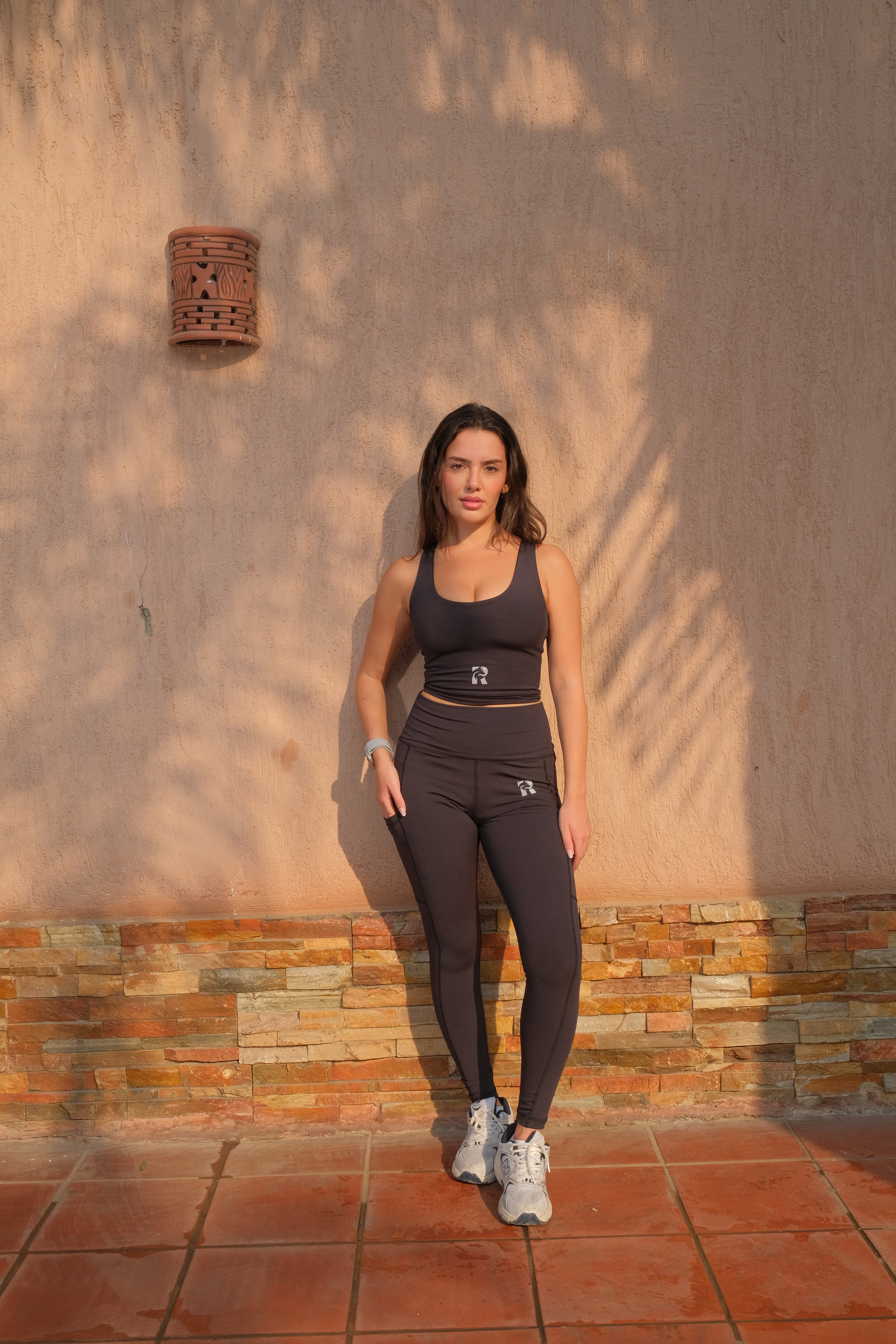 Remus W- L Antibacterial Perfect Black High-Waisted Compressed Dri-Fit Legging